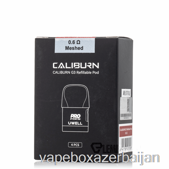 Vape Smoke Uwell Caliburn G3 Replacement Pods 0.6ohm Caliburn G3 Pods